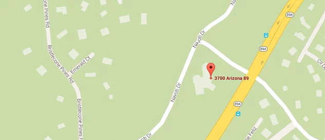 Map of Northern Arizona Healthcare - Sedona