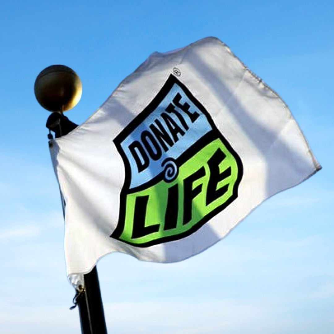 Donate Life Month Flag 1x1
