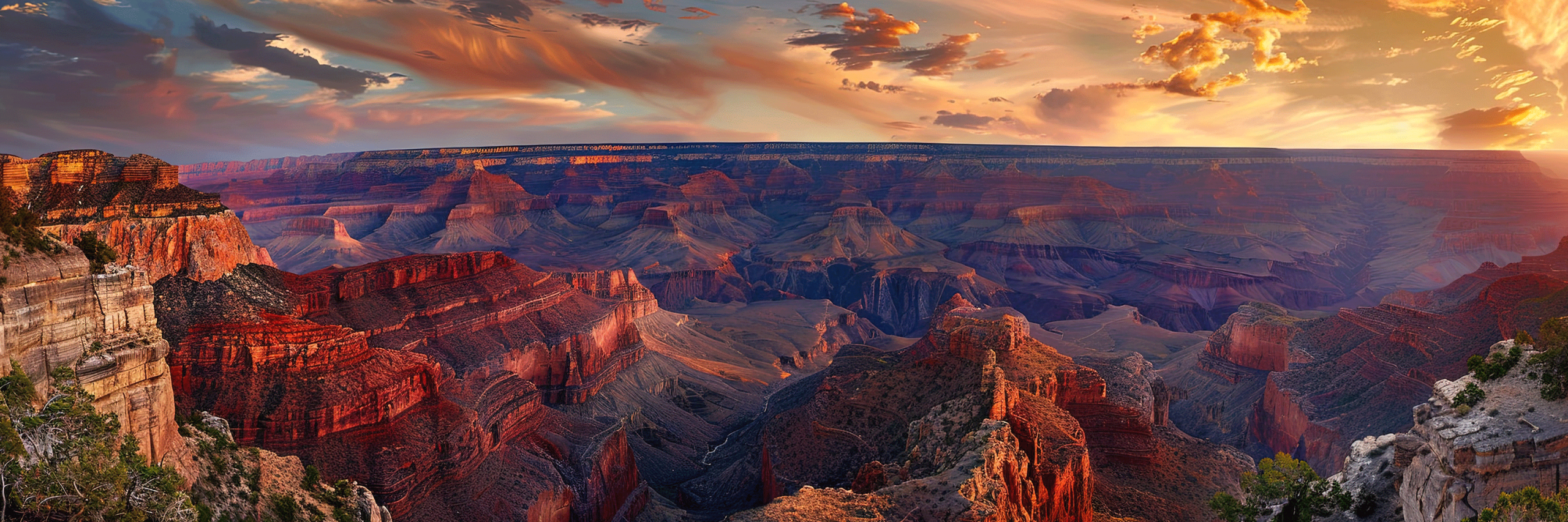 The Grand Canyon at sunrise