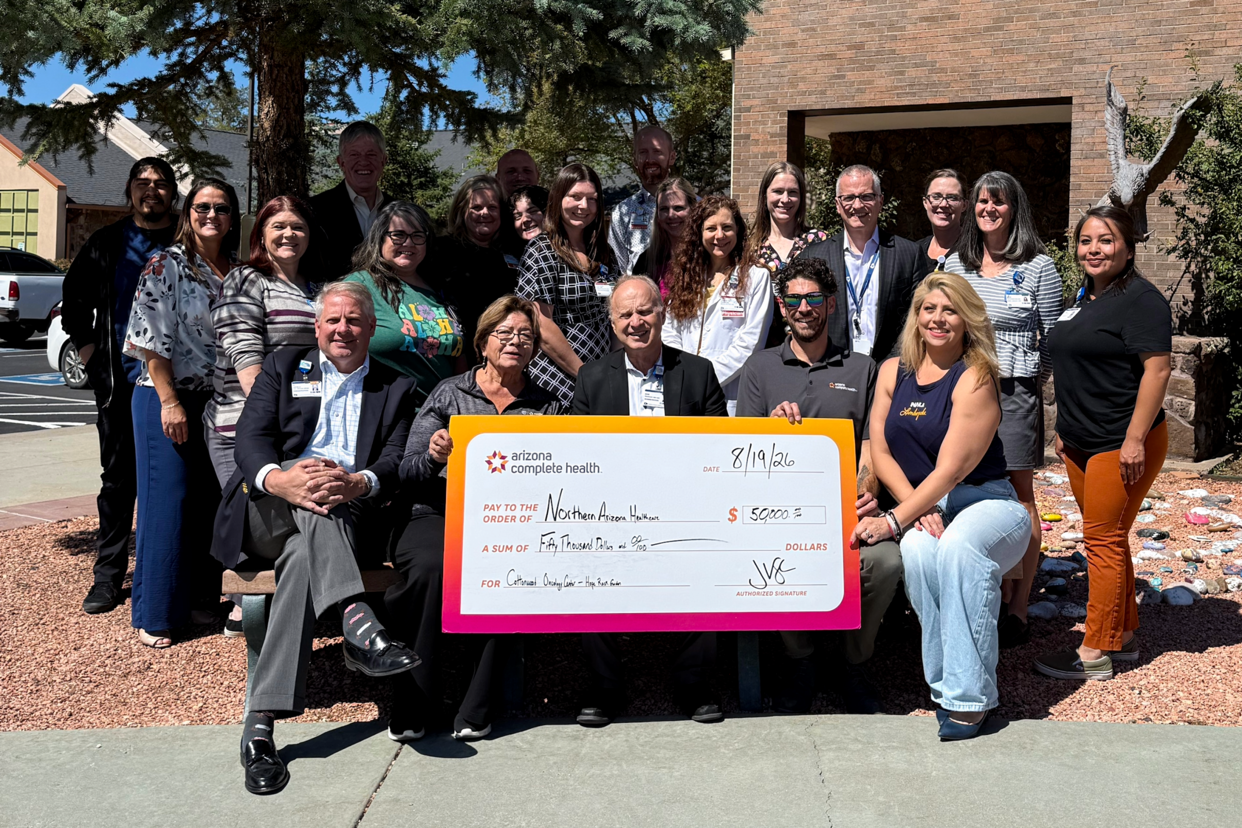 Arizona Complete Health awards $50K grant for rock garden at new VVMC cancer center
