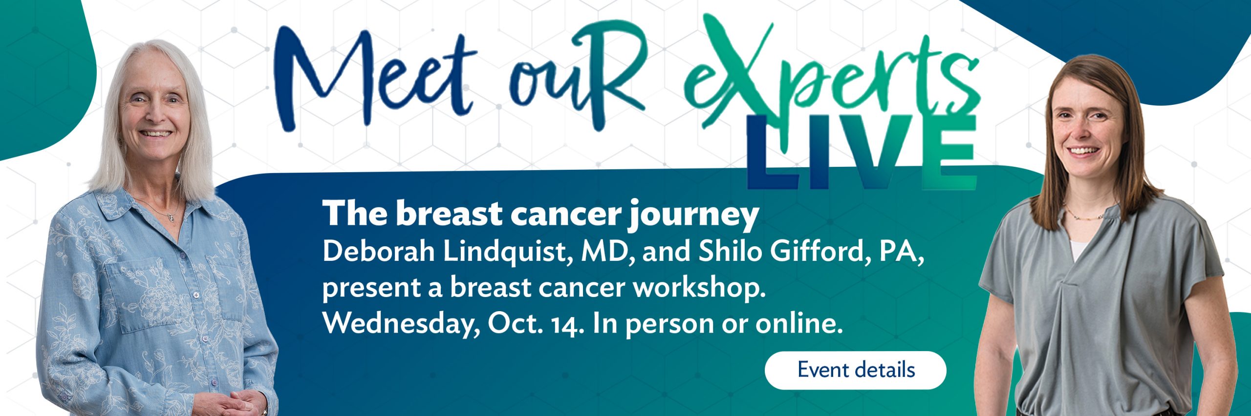 Meet Our Experts October 2026 Banner